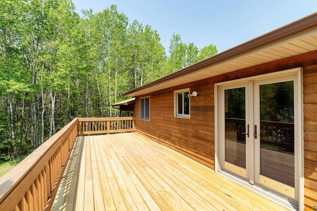 1682 Old N Shore Rd, Duluth, MN 55804 - view of wooden deck