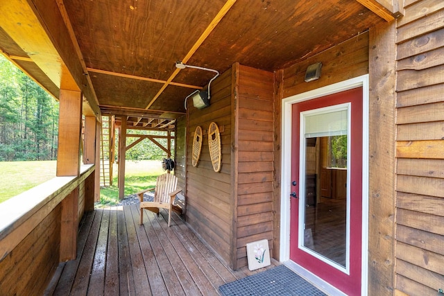 1682 Old N Shore Rd, Duluth, MN 55804 - view of wooden terrace