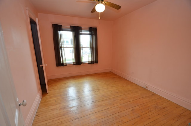 1201 N 59th Ave W, Duluth, MN 55807 - spare room with light wood-style floors and ceiling fan