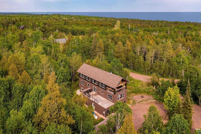 15 Big Cedar Trl, Lutsen, MN 55612 - view from above of property featuring a heavily wooded area