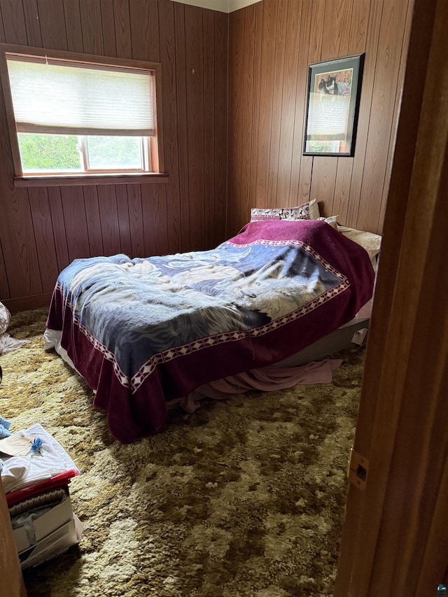 980 Trettel Ln, Cloquet, MN 55720 - bedroom featuring wooden walls