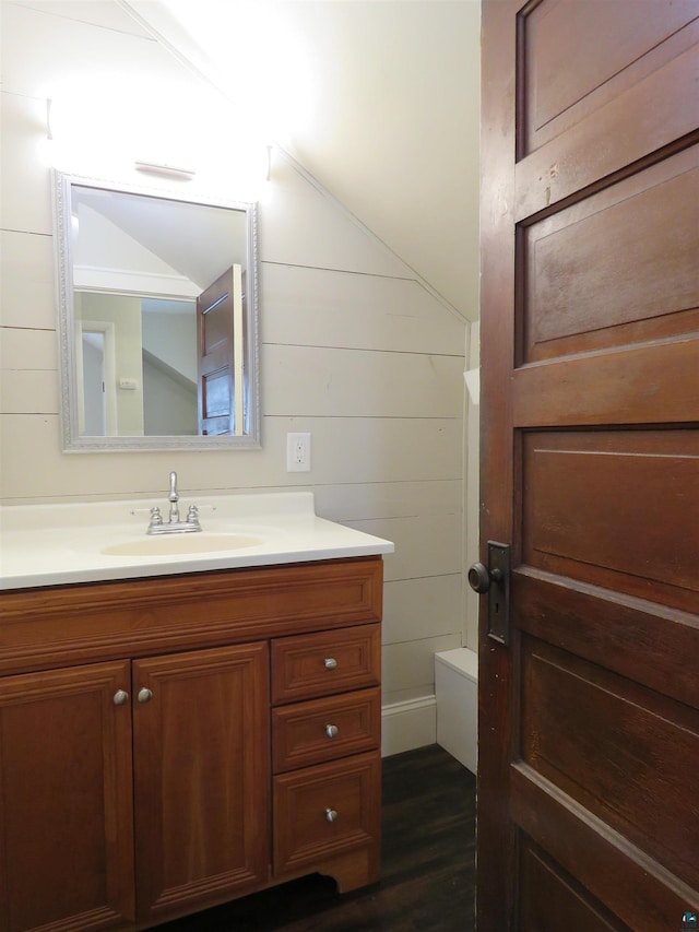 522 S 71st Ave W, Duluth, MN 55807 - bathroom featuring vanity, wood finished floors, and a bathtub