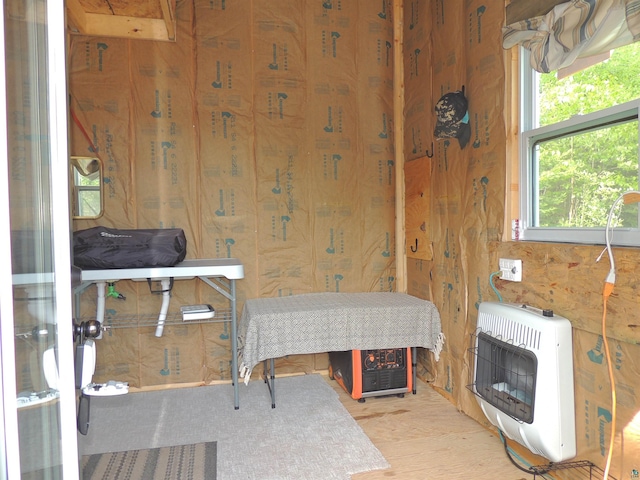 3X Skye Rdg, Grand Marais, MN 55604 - miscellaneous room with heating unit and wood finished floors