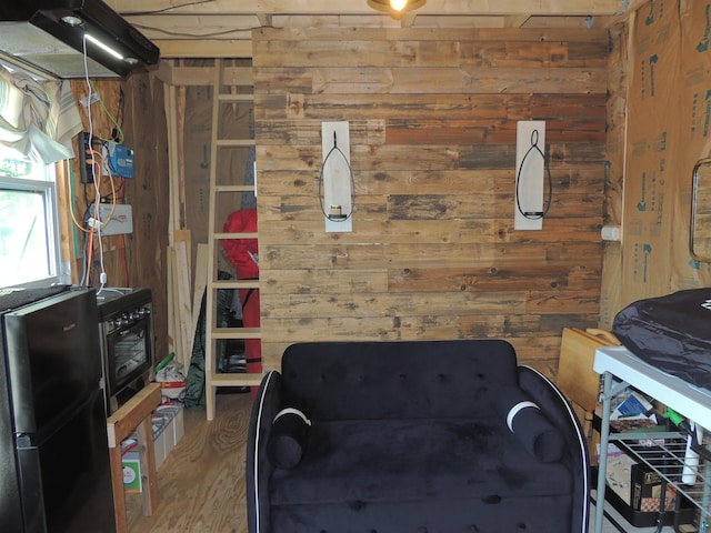 3X Skye Rdg, Grand Marais, MN 55604 - living area featuring wooden walls and wood finished floors