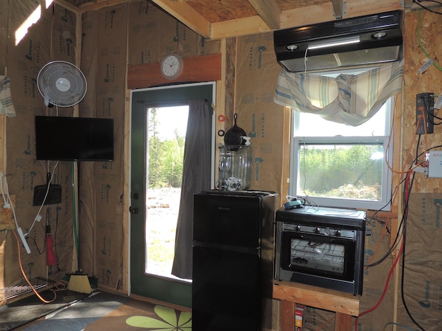 3X Skye Rdg, Grand Marais, MN 55604 - kitchen with freestanding refrigerator