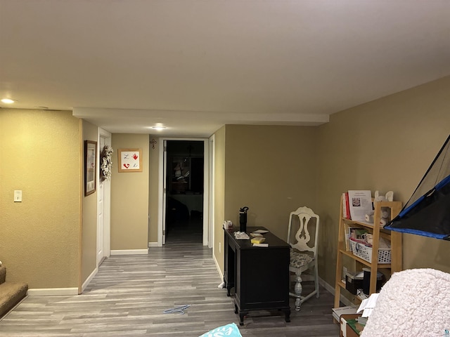 722 8th St S, Virginia, MN 55792 - hallway with wood finished floors and baseboards