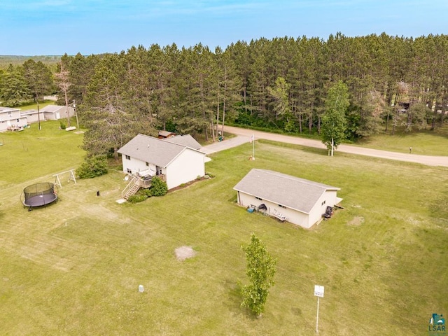 1464 Heather Ln, Cromwell, MN 55726 - view from above of property with a heavily wooded area