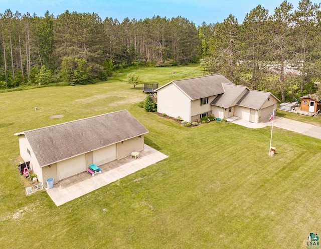 1464 Heather Ln, Cromwell, MN 55726 - view from above of property featuring a heavily wooded area
