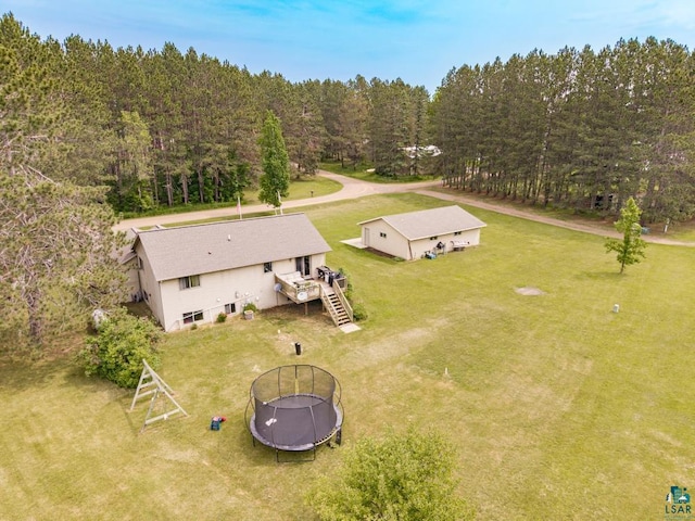 1464 Heather Ln, Cromwell, MN 55726 - view from above of property featuring a heavily wooded area