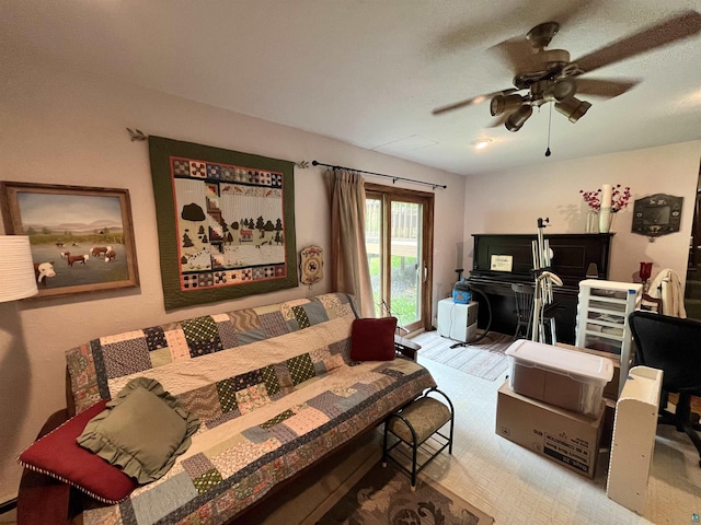4384 Ugstad Rd, Hermantown, MN 55811 - living room with a ceiling fan