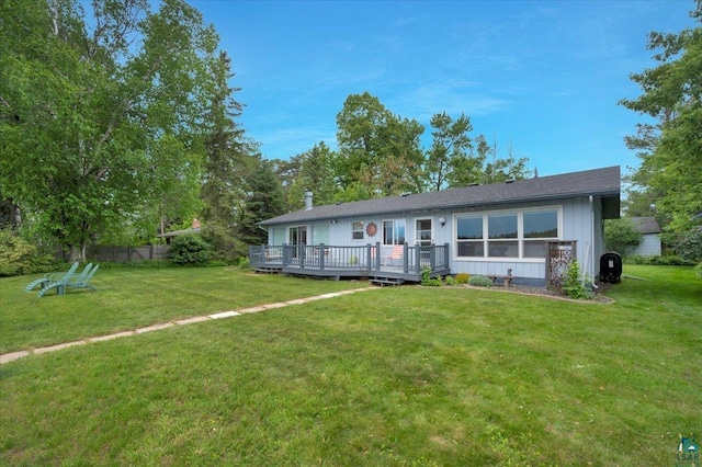 4284 Turner Rd, Duluth, MN 55803 - view of front of house with a wooden deck