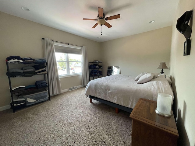 126 W Bayfield St Unit 204, Washburn, WI 54891 - bedroom featuring carpet floors and a ceiling fan
