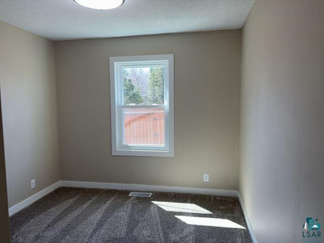 20 S Erie St, Aurora, MN 55705 - spare room with dark carpet and a textured ceiling