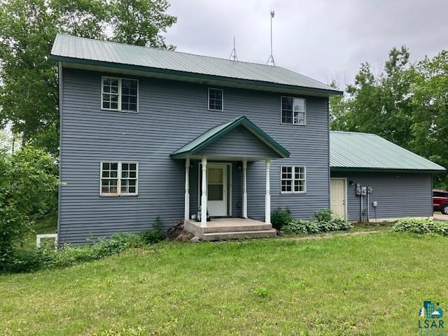 34358 State Highway 18, Finlayson, MN 55735 - view of front facade with a front yard and a metal roof