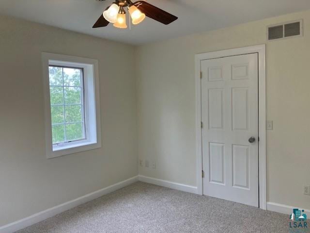 34358 State Highway 18, Finlayson, MN 55735 - empty room featuring a ceiling fan and carpet floors