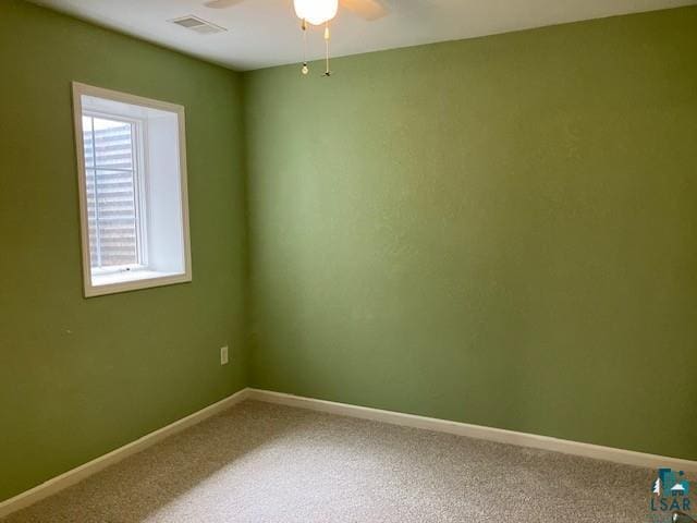 34358 State Highway 18, Finlayson, MN 55735 - unfurnished room featuring a ceiling fan and carpet floors