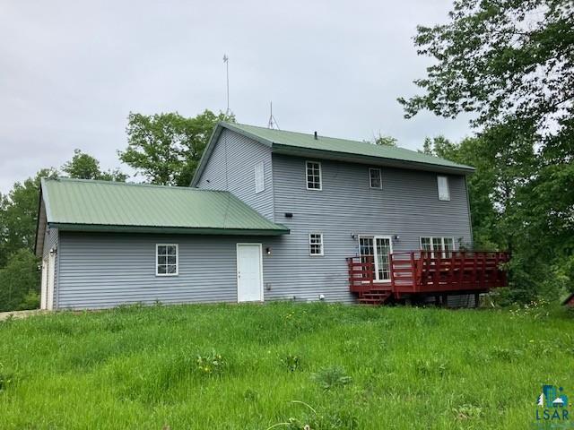 34358 State Highway 18, Finlayson, MN 55735 - rear view of house featuring a wooden deck