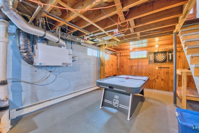 305 W Central Ave, Aurora, MN 55705 - below grade area featuring a baseboard radiator