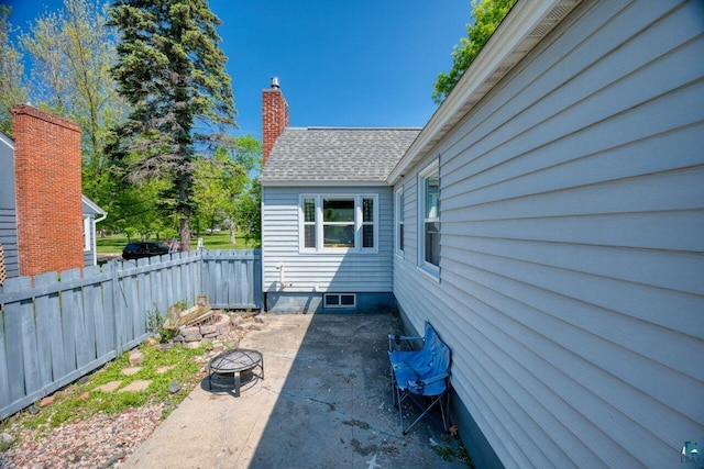 305 W Central Ave, Aurora, MN 55705 - view of patio featuring a fire pit