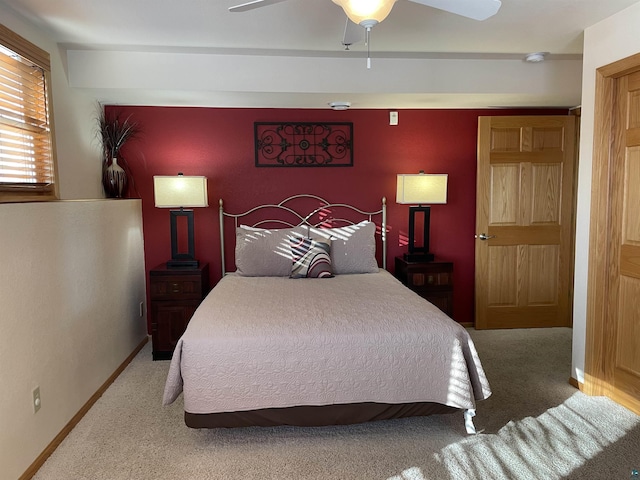 34 N 2nd St Unit 2, Bayfield, WI 54814 - carpeted bedroom with a ceiling fan and baseboards