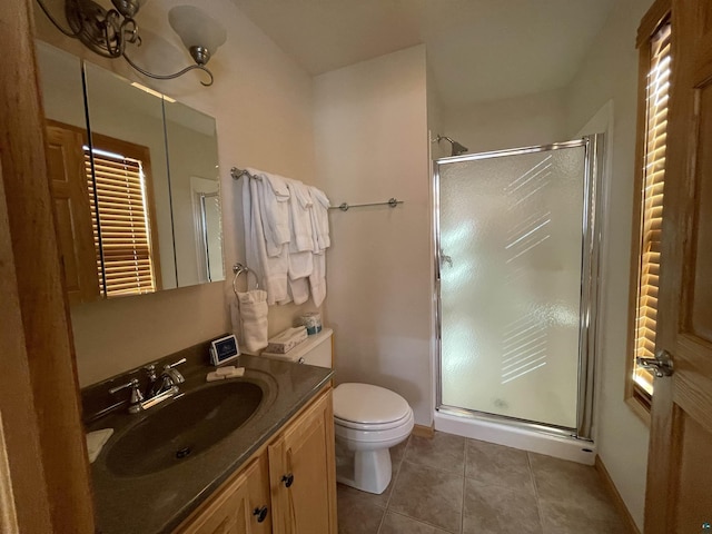 34 N 2nd St Unit 2, Bayfield, WI 54814 - full bathroom featuring a stall shower, vanity, and tile patterned floors