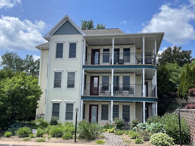 34 N 2nd St Unit 2, Bayfield, WI 54814 - view of front facade featuring a balcony and roof with shingles