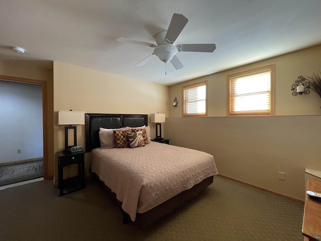 34 N 2nd St Unit 2, Bayfield, WI 54814 - carpeted bedroom featuring ceiling fan and baseboards