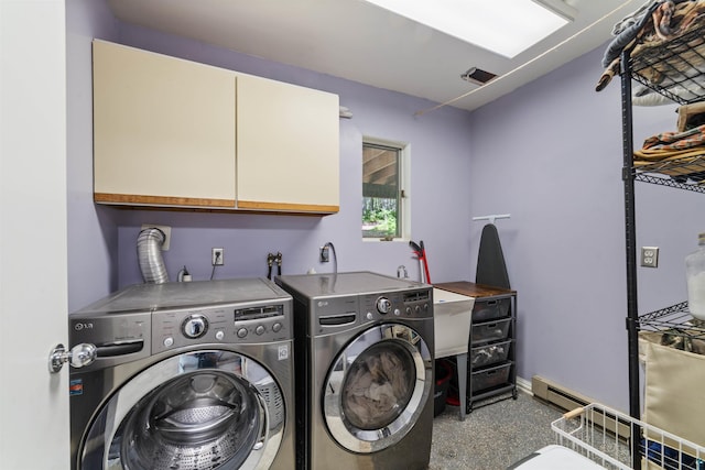 4921 W Pioneer Rd, Duluth, MN 55803 - laundry room featuring cabinet space and separate washer and dryer