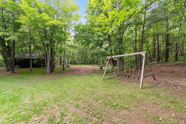4921 W Pioneer Rd, Duluth, MN 55803 - view of green lawn with a playground