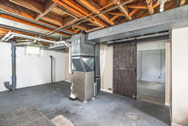 1707 Swan Lake Rd, Duluth, MN 55811 - basement featuring heating unit