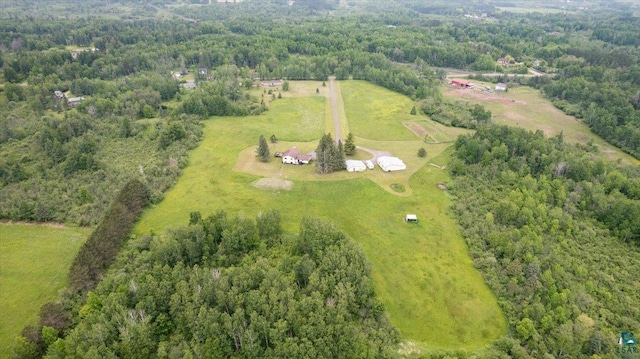 140 E Harney Rd, Esko, MN 55733 - aerial overview of property's location with rural landscape and a forest