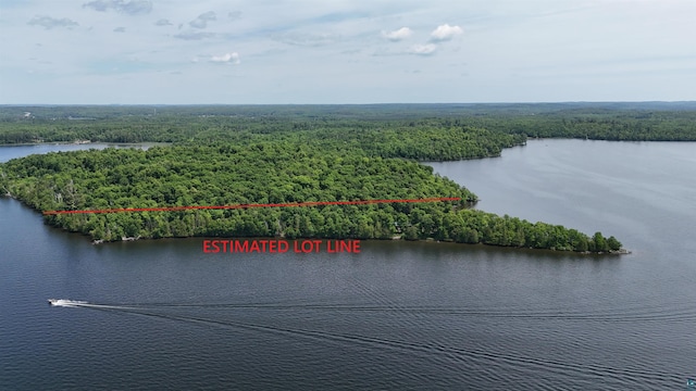 XX3 Sugar Bush Trl, Orr, MN 55771 - aerial overview of property's location featuring a large body of water and property boundaries highlighted