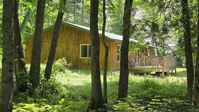 XX3 Sugar Bush Trl, Orr, MN 55771 - view of property exterior featuring a wooden deck