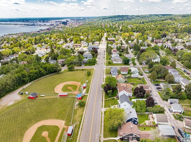 2025 E 8th St, Duluth, MN 55812 - aerial view of residential area with a large body of water