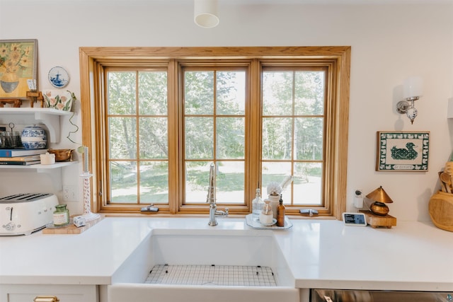 27 Ryan Ln, Esko, MN 55733 - kitchen view of light countertops and dishwashing machine
