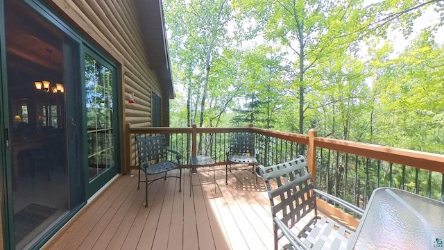 2357 Retreat Lodge Rd, Cook, MN 55723 - view of wooden terrace
