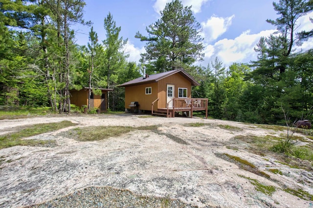 4194 First Lake Rd, Ely, MN 55731 - view of home's exterior with a deck