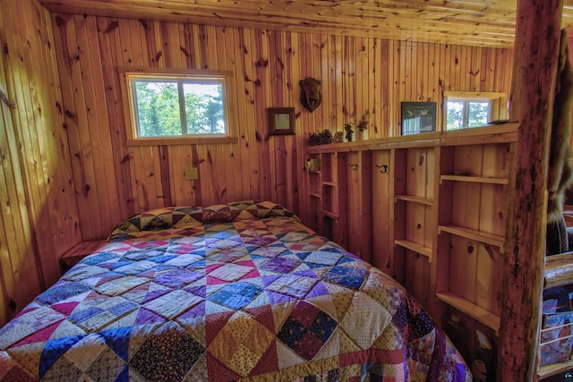 4194 First Lake Rd, Ely, MN 55731 - bedroom with wood walls