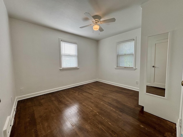 35 E Faribault St, Duluth, MN 55803 - unfurnished room with a ceiling fan and dark wood finished floors