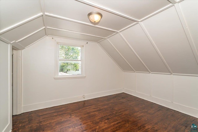 3731 W 2nd St, Duluth, MN 55807 - additional living space with dark wood-style floors and vaulted ceiling