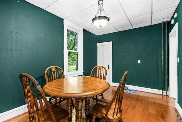 3801 W 5th St, Duluth, MN 55807 - dining room with wood finished floors and a drop ceiling