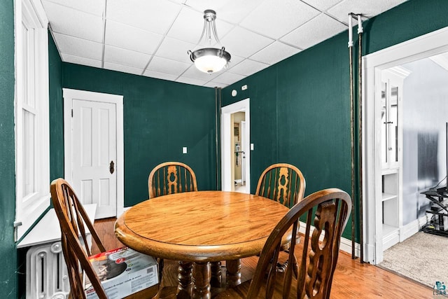 3801 W 5th St, Duluth, MN 55807 - dining space with a drop ceiling and light wood finished floors