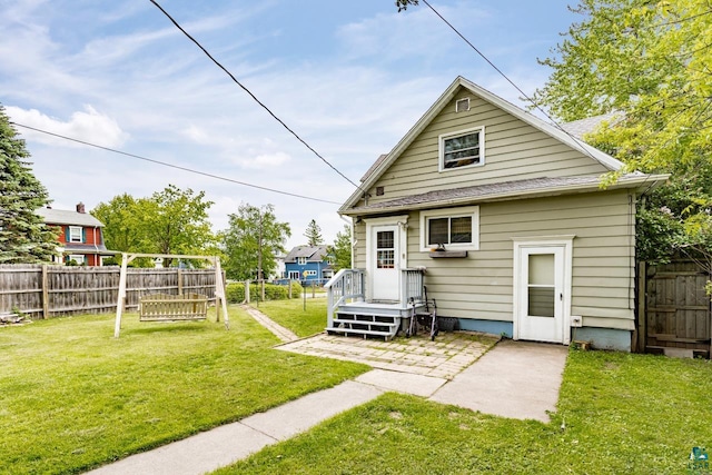 3801 W 5th St, Duluth, MN 55807 - rear view of house featuring a patio