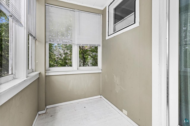 3801 W 5th St, Duluth, MN 55807 - unfurnished sunroom featuring plenty of natural light and wooden walls