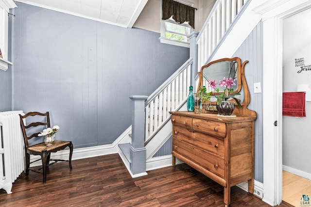 3801 W 5th St, Duluth, MN 55807 - staircase featuring wood finished floors and baseboards