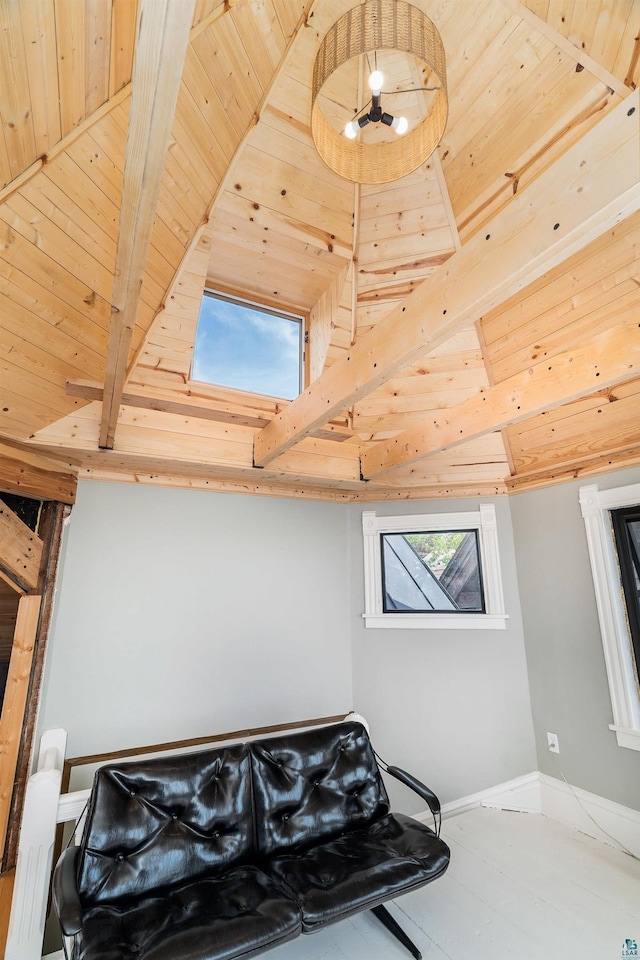 31 W 5th St, Duluth, MN 55806 - bedroom featuring a wood ceiling with exposed beams