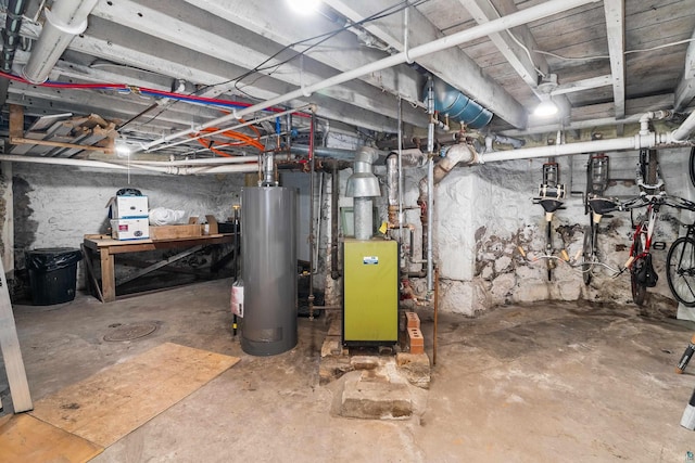31 W 5th St, Duluth, MN 55806 - unfinished below grade area with water heater and a heating unit