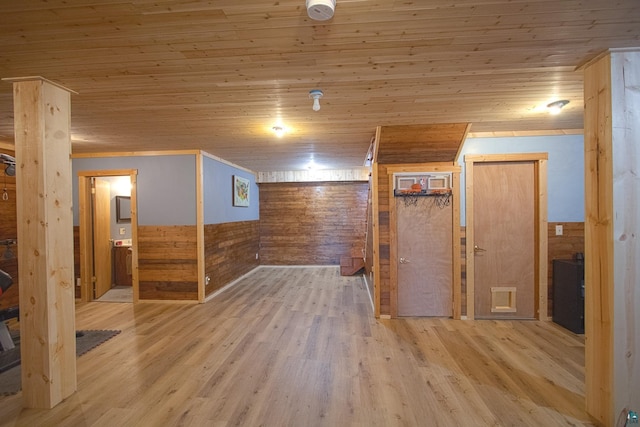 2338 Olson Rd, Carlton, MN 55718 - bonus room featuring wooden walls, wood finished floors, and wood ceiling