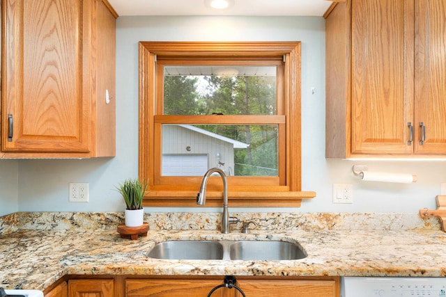 318 Marshall St, Duluth, MN 55803 - kitchen featuring dishwasher and light stone counters