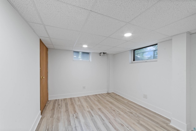 2420 Piedmont Ave, Duluth, MN 55811 - basement with light wood finished floors, recessed lighting, and a drop ceiling